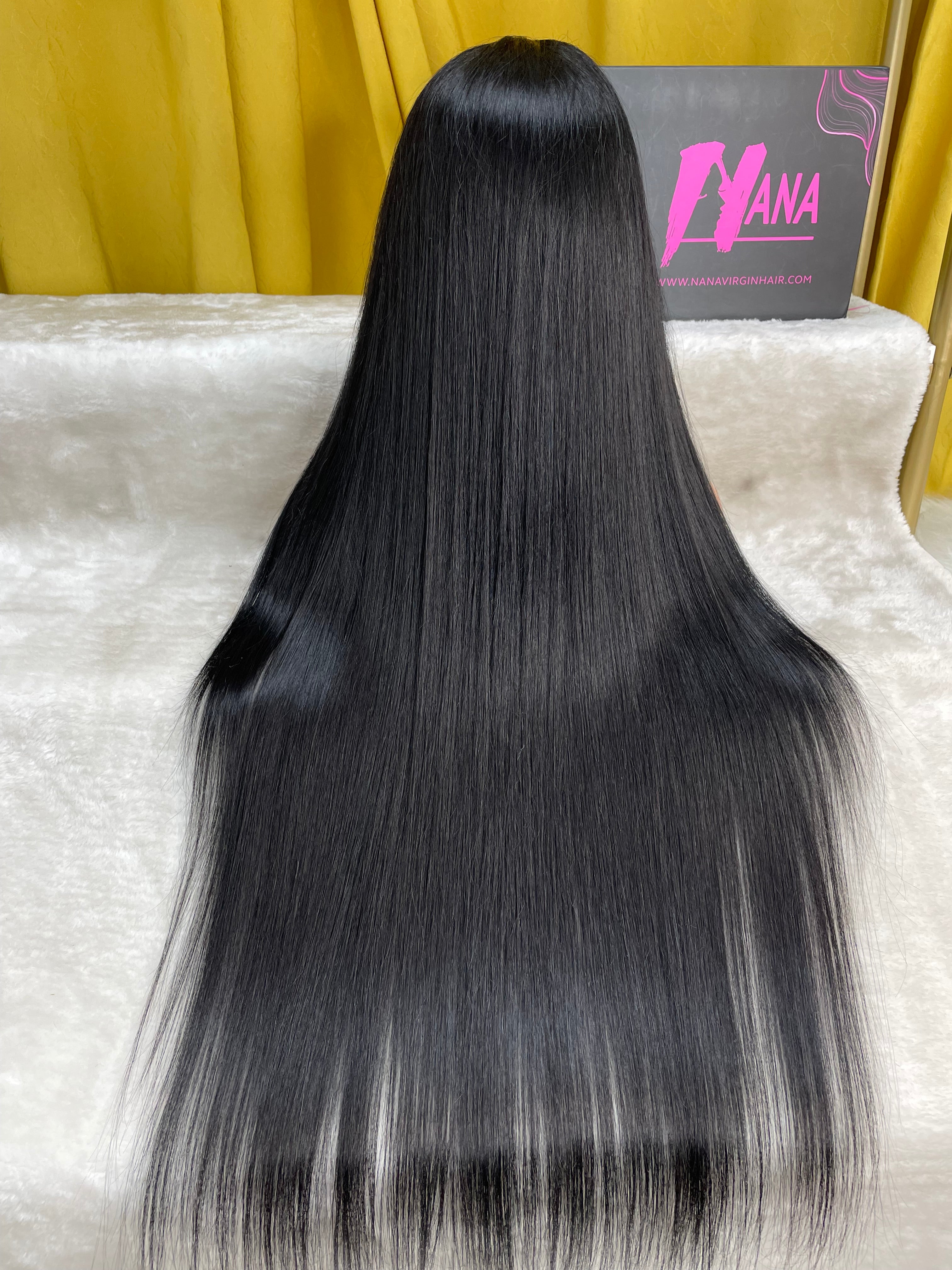 Jet black Wig