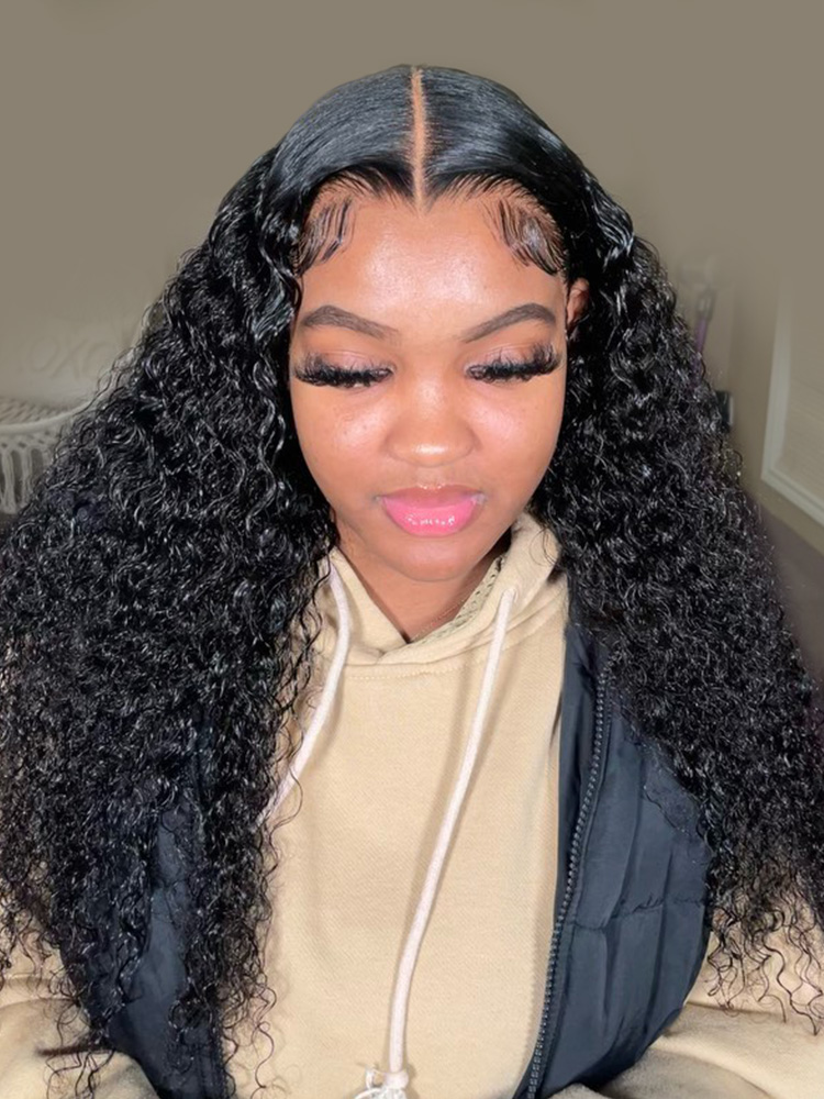 Raw Kinky Curly Wig Hair 7x7 6x6 5x5 4x4 2x6 Lace Closure Wig