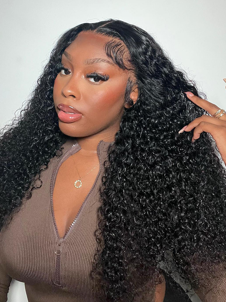 Raw Kinky Curly Wig 13x4 13x6 HD Lace Frontal Wigs Curly Wigs