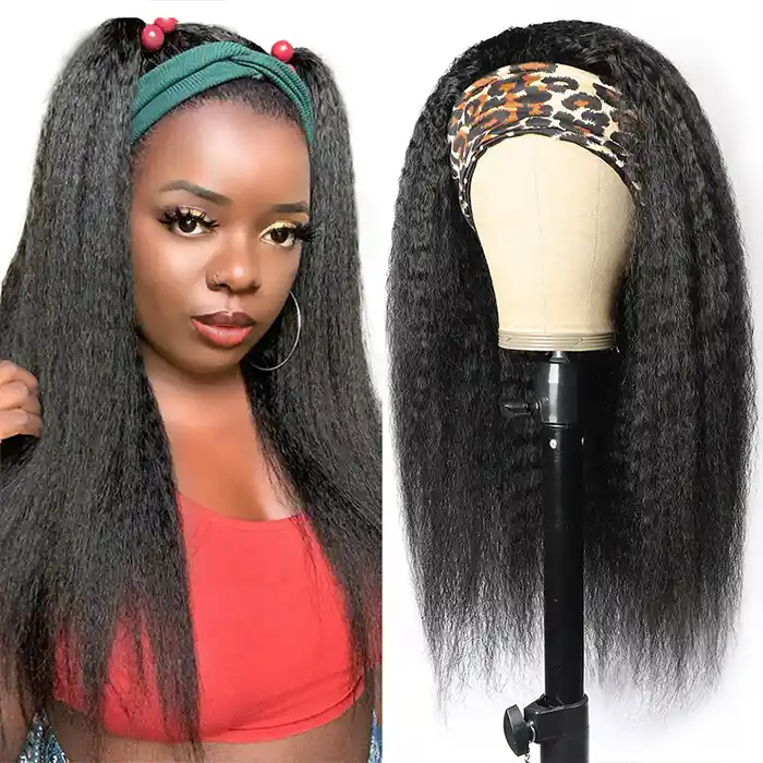 Raw/Virgin Kinky Straight Wear And Go Headband Wigs No-Lace No-Glue
