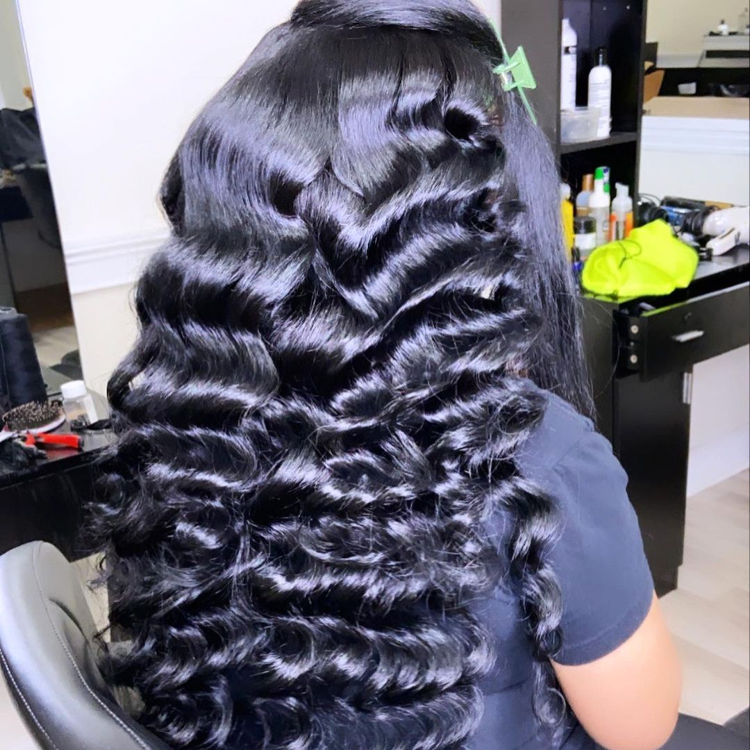 loose deep wave wig