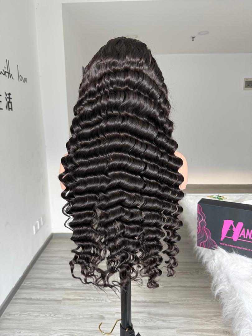 160% Virgin Half Wig None Lace Wig Wear And Go Wig 160% Density