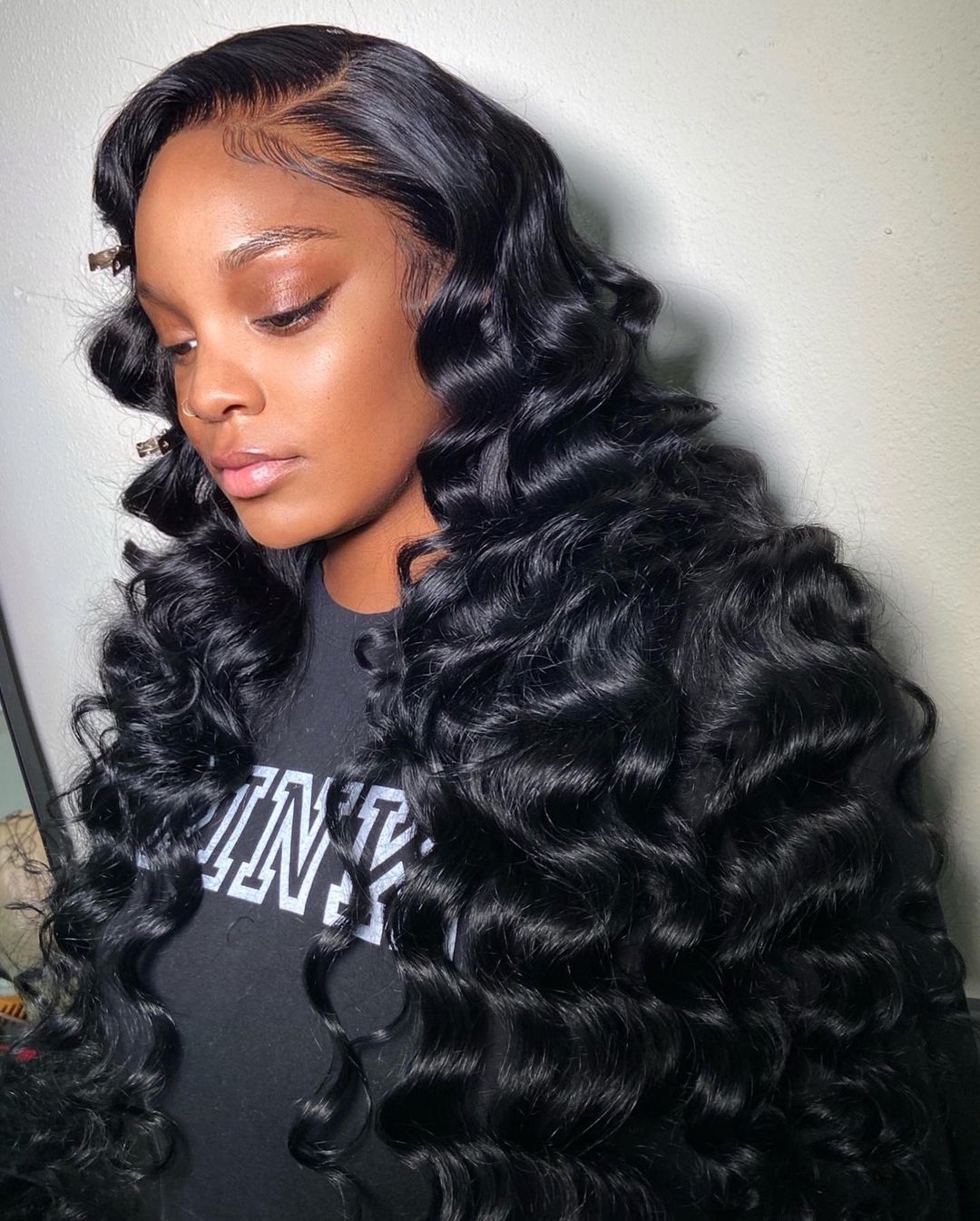 loose deep wave wig