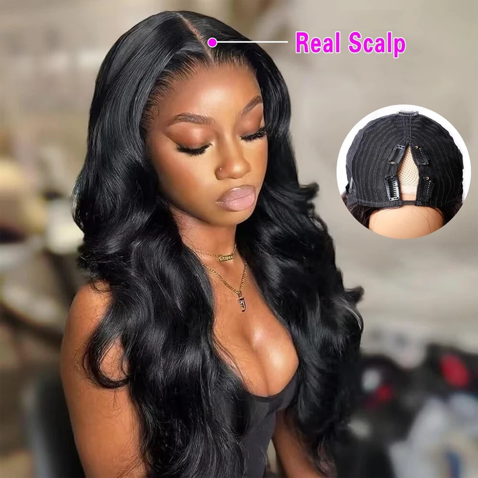 Raw/Virgin U Part Wig Loose Wave U Part Wig Glueless Wear and Go Wig V Part Wig