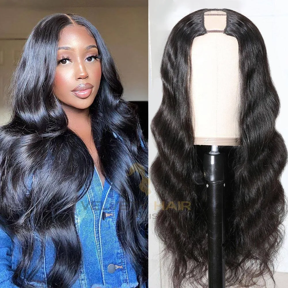 Raw/Virgin U Part Wig Loose Wave U Part Wig Glueless Wear and Go Wig V Part Wig