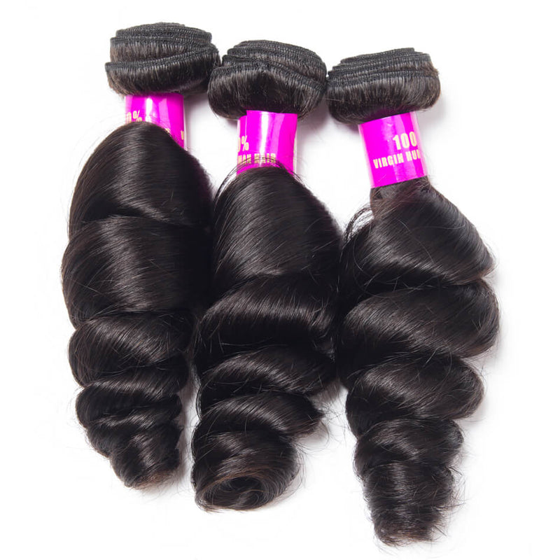 Virgin Hair Brazilian Hair Loose wave bundle deal 1 bundle/ 3 bundle /4 bundles