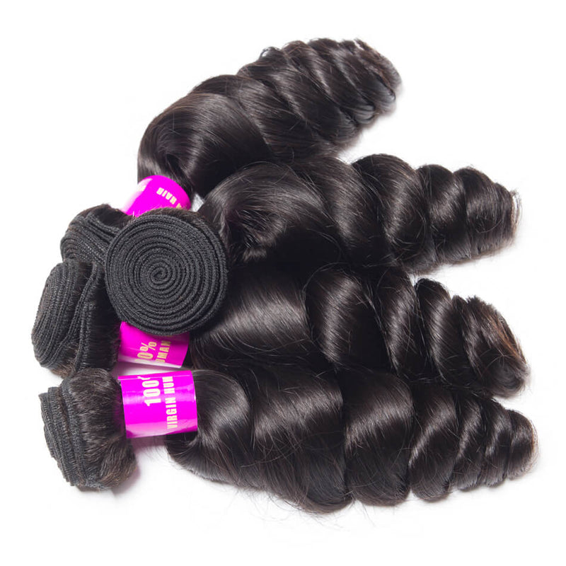 Virgin Hair Brazilian Hair Loose wave bundle deal 1 bundle/ 3 bundle /4 bundles