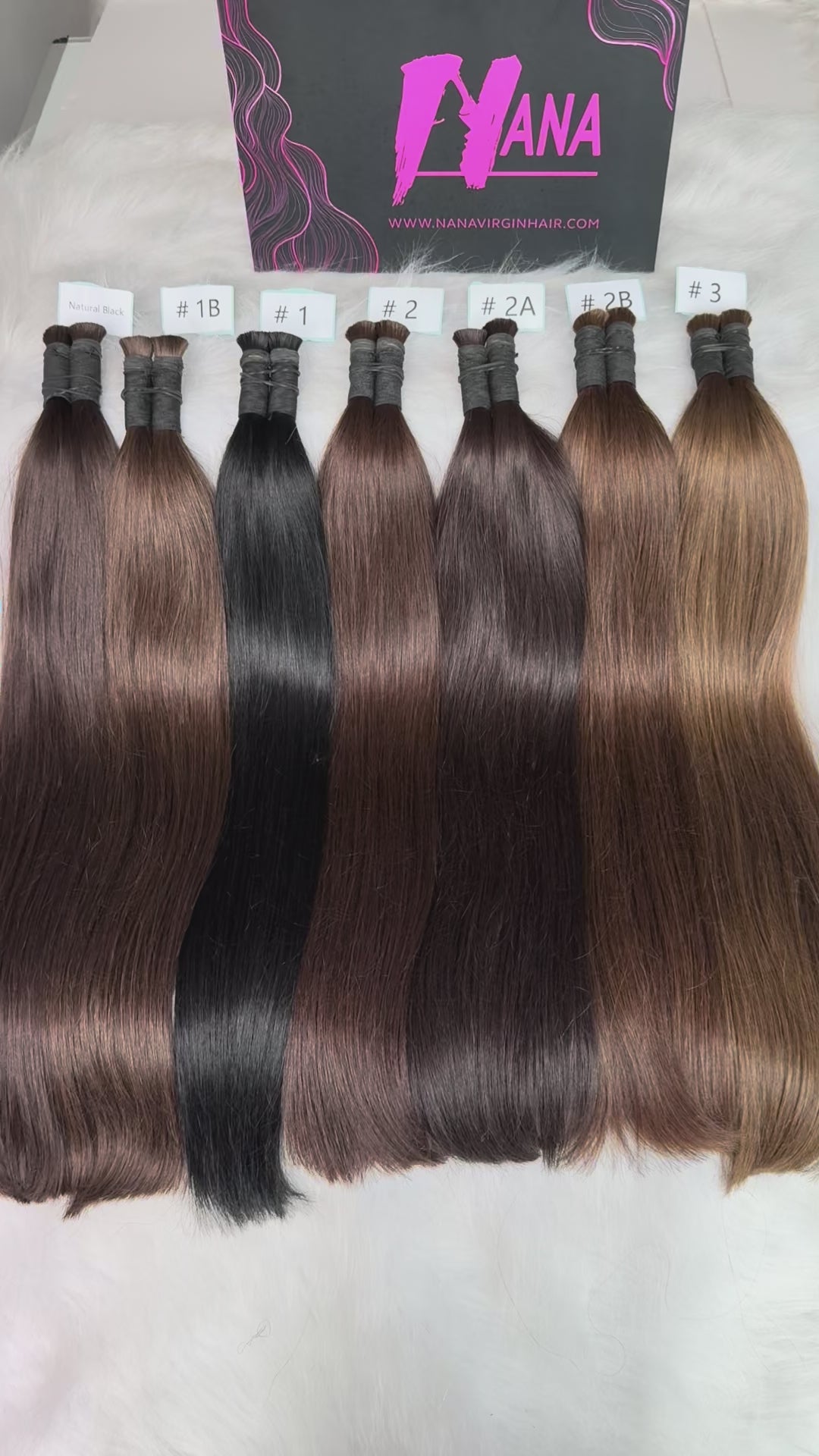 Top quality Luxe Virgin Human Hair color Bulk for Braiding
