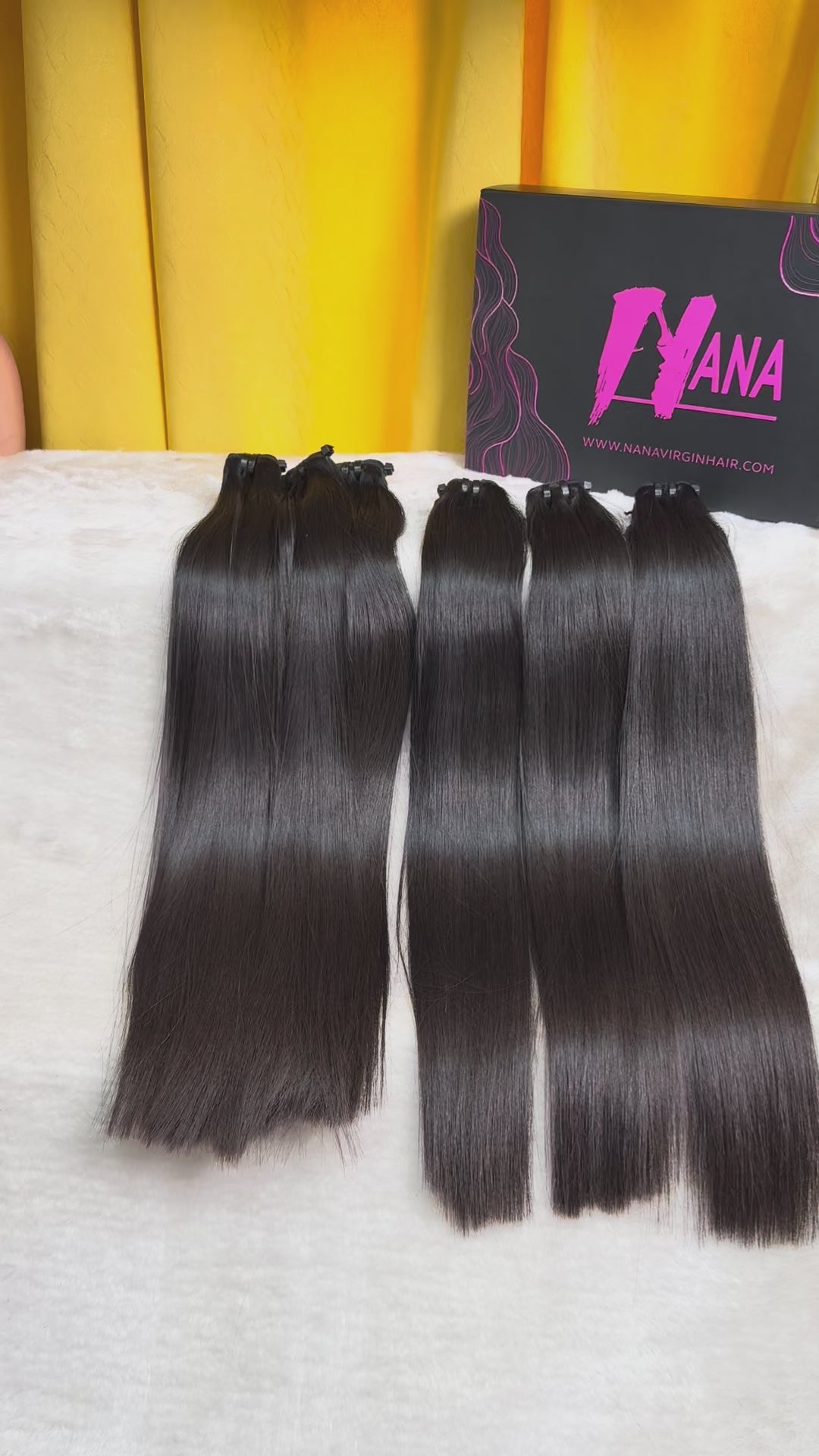 Premium Top Quality Vietnamese  Raw double drawn Bone straight hair from one donor