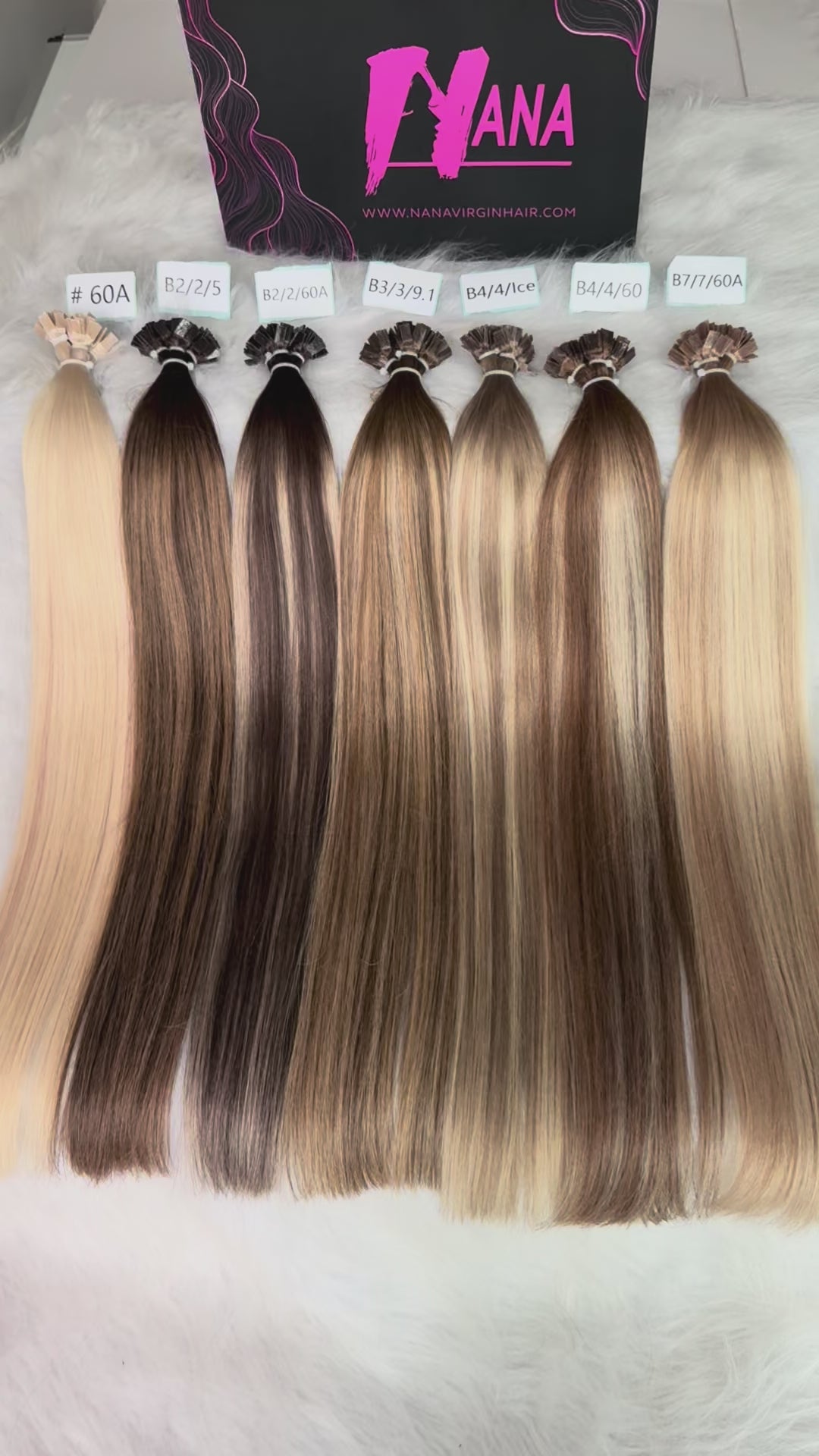 Luxe Virgin human hair color k tip Hair Extensions