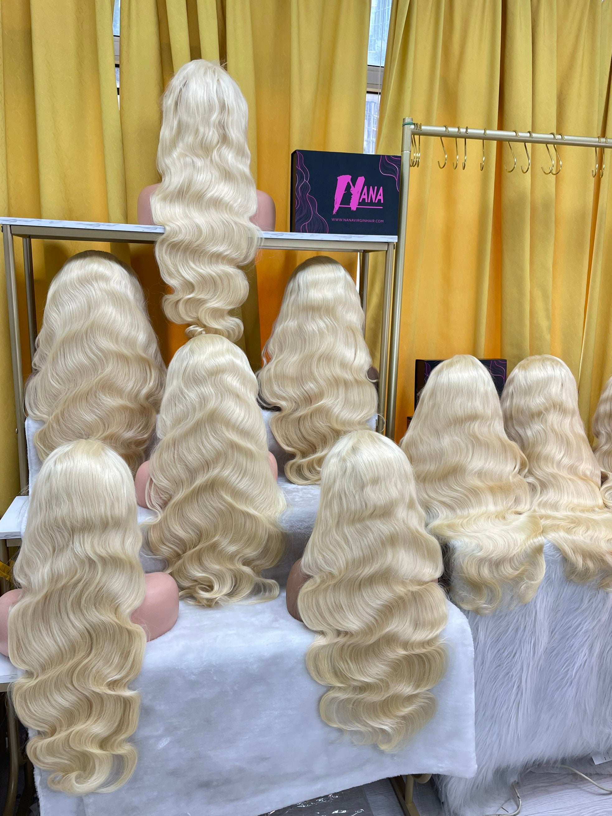 Raw 613 Vientamese Double Drawn Wig Straight/Body Wave Wig 613 Blonde Wig 200% Density