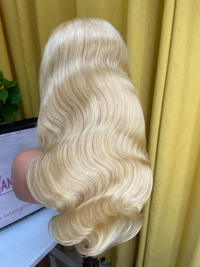 Raw 613 Vientamese Double Drawn Wig Straight/Body Wave Wig 613 Blonde Wig 200% Density