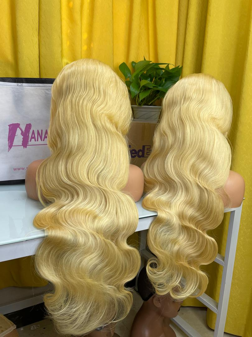 Virgin 613 Body Wave Closure HD Wig Blonde Body Wave Wig 7x7 6x6 5x5 4x4 2x6