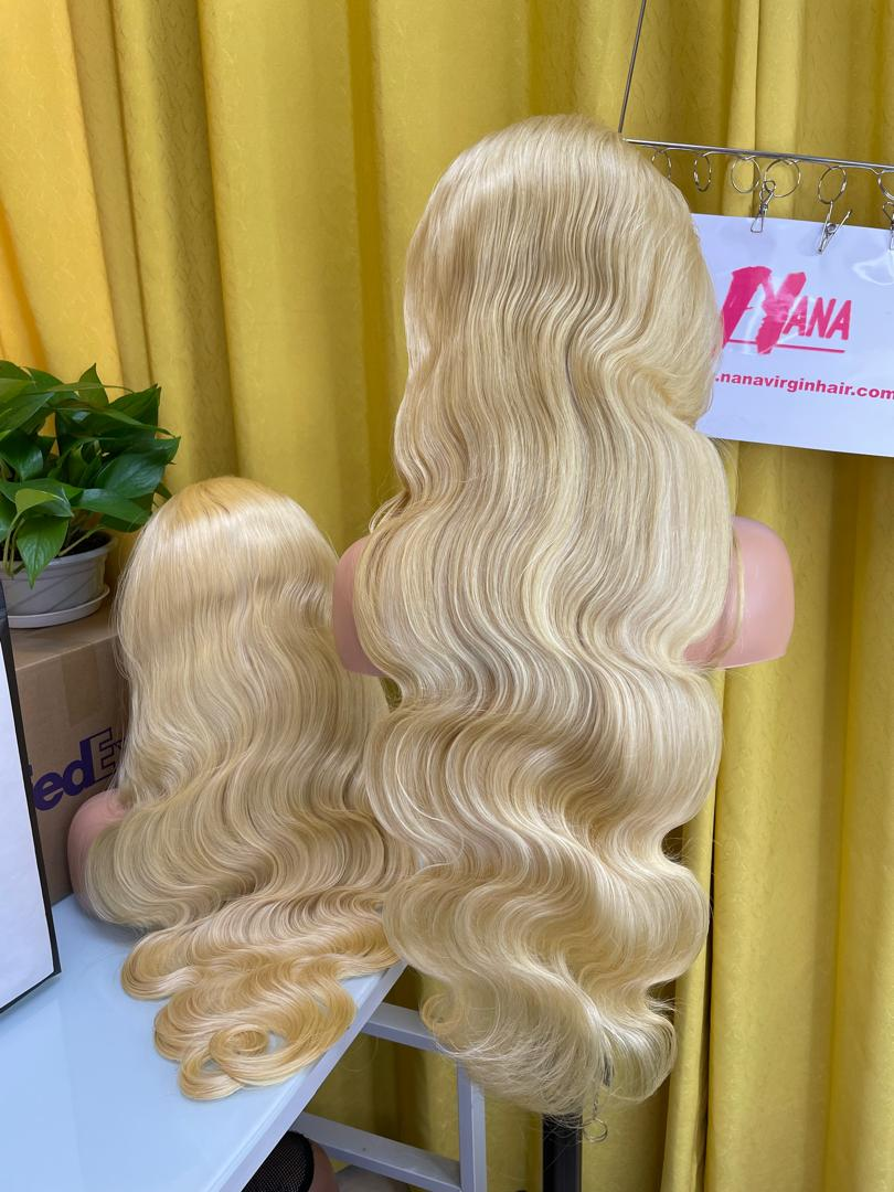 Virgin 613 Body Wave HD 13x6 13x4 Frontal Wig Blonde Wig