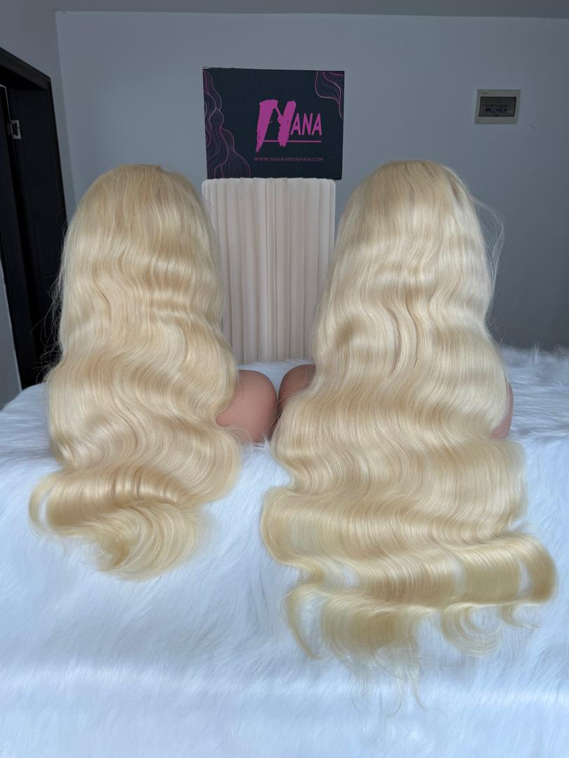 Raw 613 Body Wave HD Closure Wig 7x7 6x6 5x5 4x4 2x6 Blonde Body Wave Wig