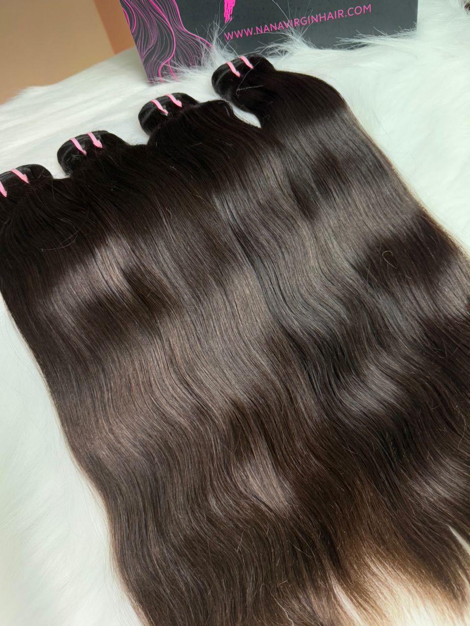 Raw Indian straight Hair Bundles From One Donor