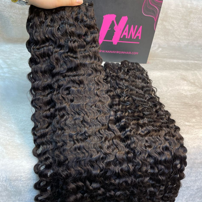raw Burmese curly hair bundles 