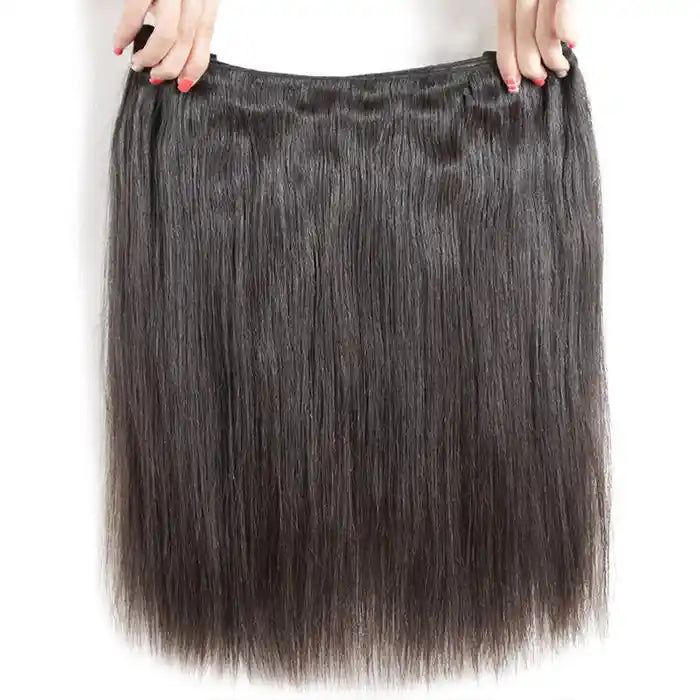 raw hair straight