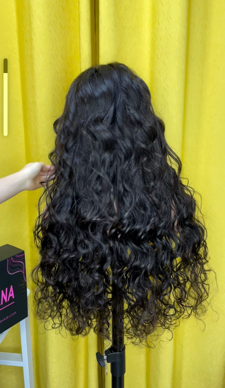 160% Raw Half Wig None Lace Wig Wear And Go Wig 160% Density