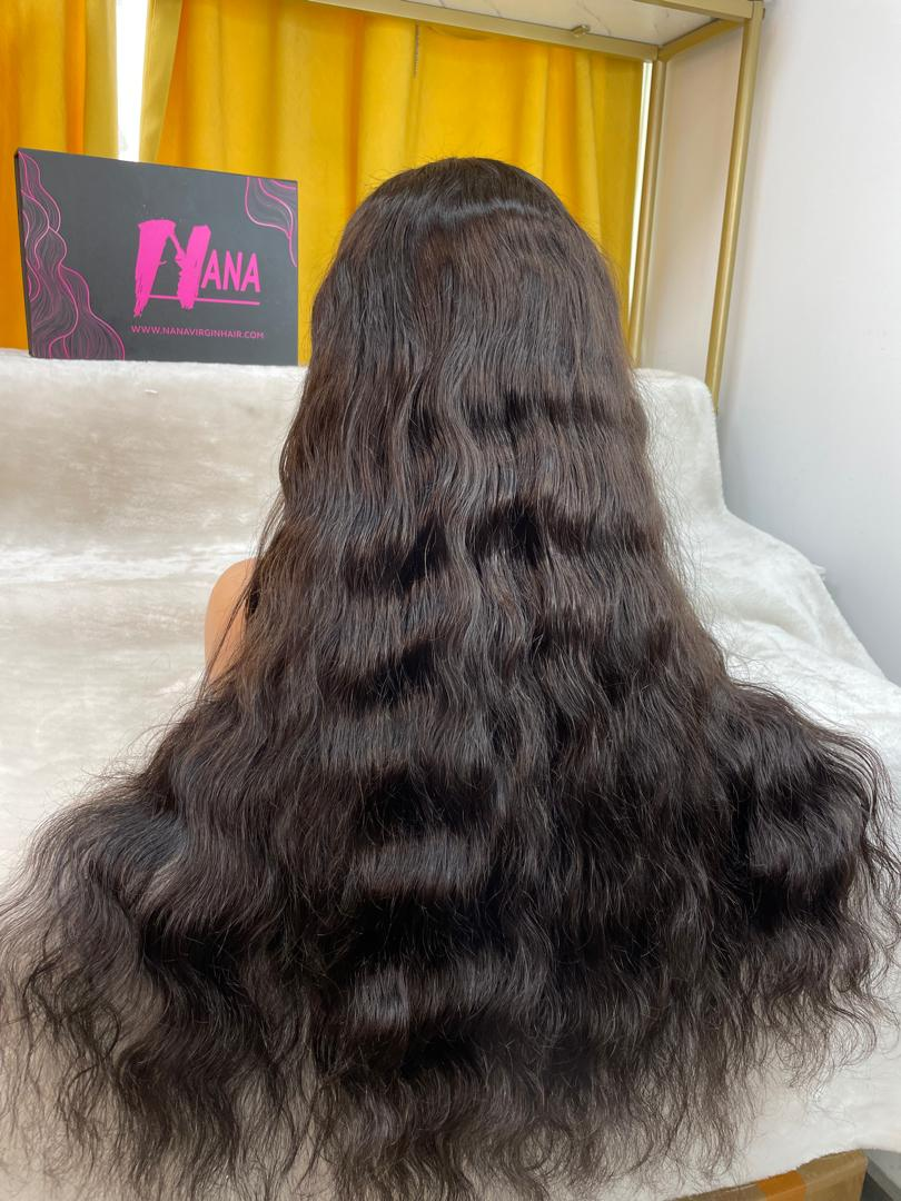 200% Raw Half Wig Density None Lace Wig Wear And Go Wig