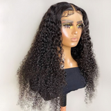 Raw Hair Glueless Curly 13x6 13x4 HD Lace Frontal Wig Deep Curly HD Lace Human Hair Wigs Plucked Hairline