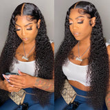 Raw Hair Glueless Curly 13x6 13x4 HD Lace Frontal Wig Deep Curly HD Lace Human Hair Wigs Plucked Hairline