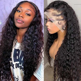 Raw Hair Glueless Deep Wave Human Hair Wigs Loose Deep Wave 13x4 13x6 Lace Frontal Wig 160% 200% Density Pre Plucked 13x6 HD Lace Wigs