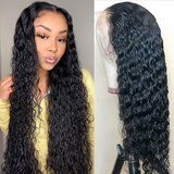 Raw Hair Glueless Water Wave Human Hair Wigs 13x4 Lace Frontal Wig Wet And Wavy Pre Plucked 13x6 HD Lace Wigs
