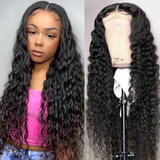 Raw Hair Glueless Water Wave Human Hair Wigs 13x4 Lace Frontal Wig Wet And Wavy Pre Plucked 13x6 HD Lace Wigs