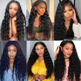 Raw Hair Glueless Water Wave Human Hair Wigs 13x4 Lace Frontal Wig Wet And Wavy Pre Plucked 13x6 HD Lace Wigs