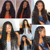 Raw Hair Glueless Water Wave Human Hair Wigs 13x4 Lace Frontal Wig Wet And Wavy Pre Plucked 13x6 HD Lace Wigs