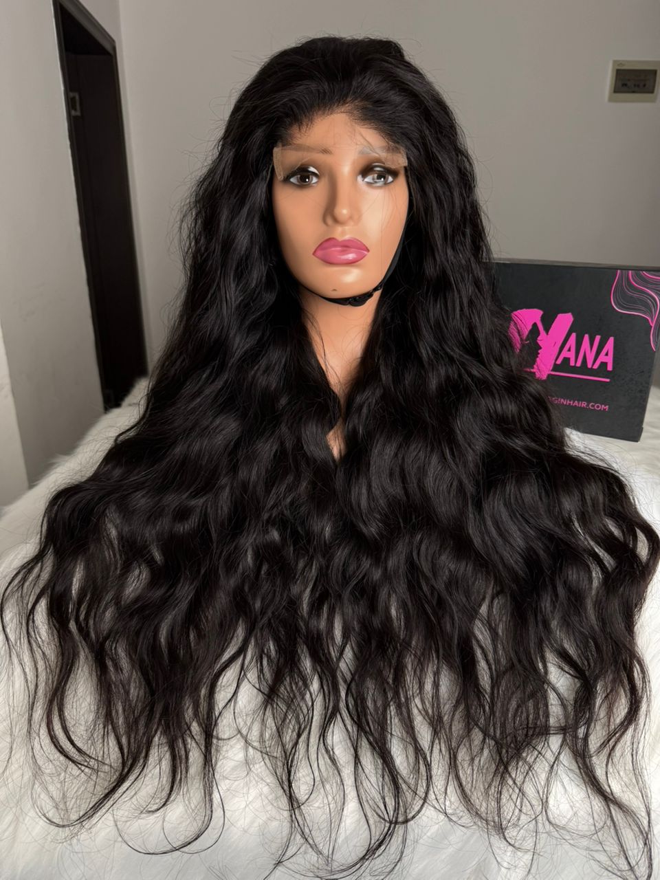 raw indian hair wig raw indian wavy wig Black wavy wig