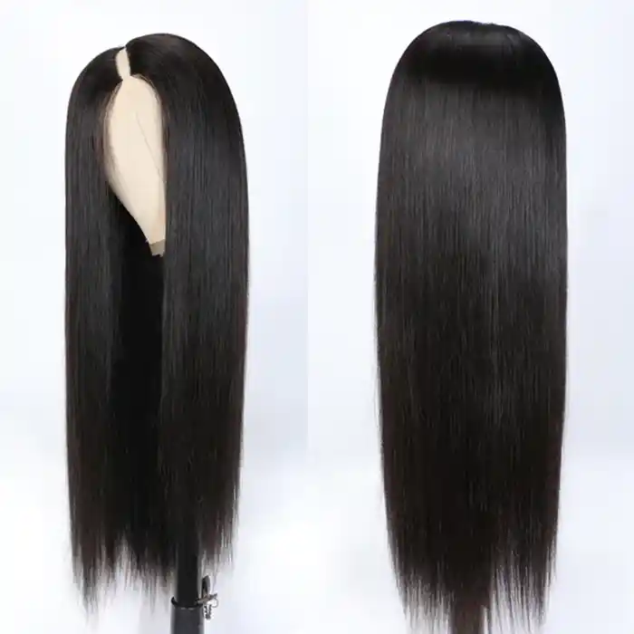 Raw/Virgin Straight U/V Part Wig Without Leave Out Upgrade V/U Part Wig