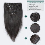 Natural Color Clip-In human hair Extension 