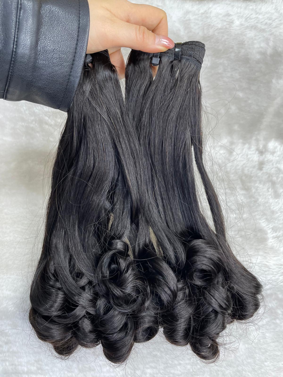 Double Drawn Virgin hair wholesale bundle deal 2 bundle
