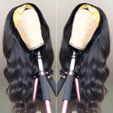 Virgin Hair Body Wave Wear And Go Glueless Headband Wigs No-Lace&No-Glue 160%&200% Density