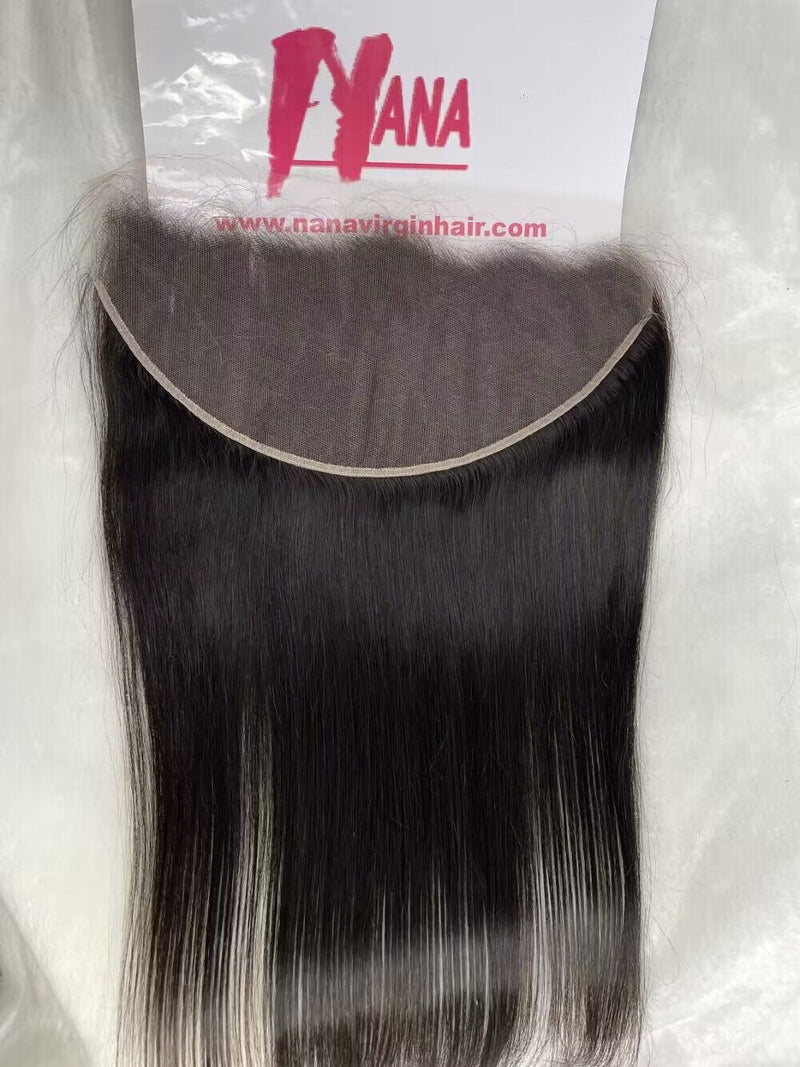 Virgin hair Straight hd lace frontal transparent lace frontal 13x4/13x6