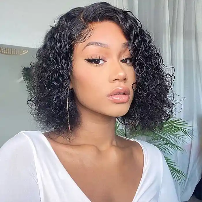 Raw & Virgin Water Wave Bob Wig HD Lace Frontal/Closure Wig
