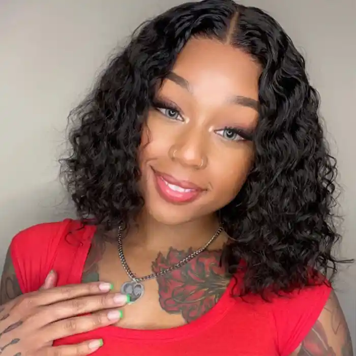 Raw & Virgin Water Wave Bob Wig HD Lace Frontal/Closure Wig