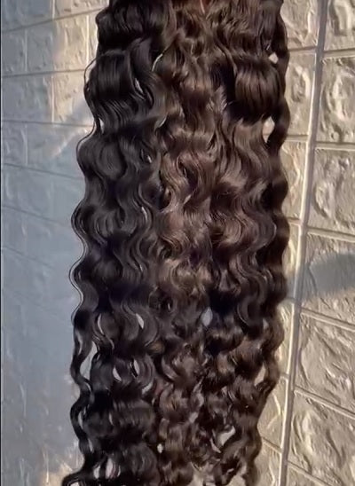 Wet and wavy Raw hair wholesale bundle deal 3 or 4 Bundles with Closure
