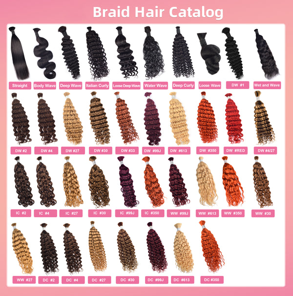 wholesale bulk hair vendor unprocessed raw human hair bulk deep wave bulk braiding human hair