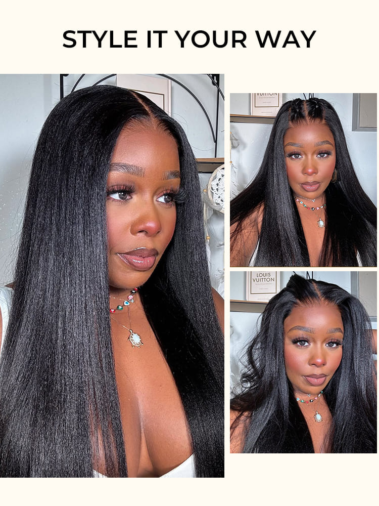 Raw Yaki Straight 2x6 4x4 5x5 6x6 7x7 HD Light Yaki Wig
